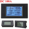 100A DC Digital Multifunction Power Meter Energy Monitor Module Volt Meterr Ammeter 6.5V-100