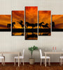 5PCS Large Huge Modern Wall Art Oil Painting Picture Print Unframed Home Decor Wall Sticker