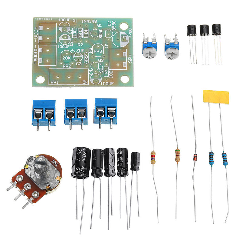 3pcs DIY OTL Discrete Component Power Amplifier Kit Electronic Production Kit