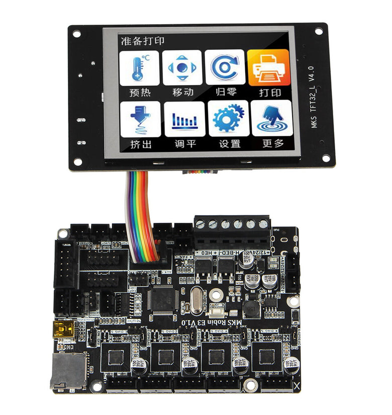 MKS TFT32 Display+MKS Robin E3 v1.0 256 Subdivision Mainboard TMC2209 Silent Chip 3D Printer Motherboard