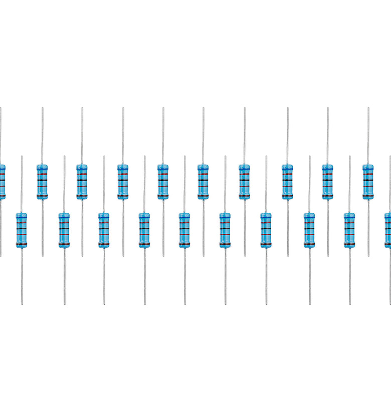 20 pieces of 2 watt 62 kilo-ohm metal film resistors with a 1 percent tolerance - 20pcs 2W 62KR Metal Film Resistor Resistance 1% 62K ohm Resistor