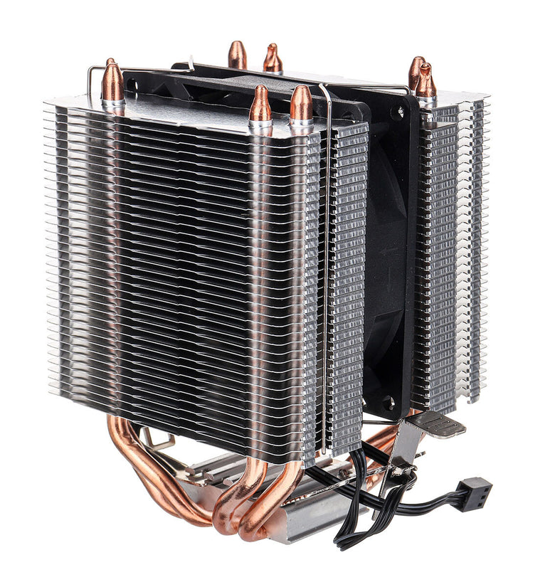 Delefun CPU Fan 3 Pin Four Heat Pipes Silent Computer Case Cooling Fan CPU Heatsink Cooler with Mounting Bracket for AMD 2011 X79 X99 299