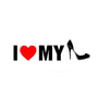 I Love My Shoes Reflective Warning Label Car Stickers Auto Truck Vehicle Motorcycle Decal