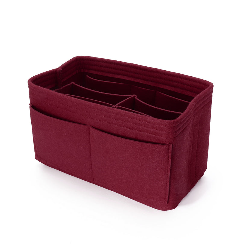 26x15x14cm 7 Color Handbag Organizer Bag Purse Felt Fabric Multi Pocket Insert Makeup Bag
