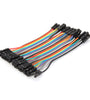 40pcs 10cm Female To Female Jumper Cable Dupont Wire