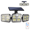 Solar Lights Outdoor Motion Sensor Flood Lights With Remote 3 Light Mode Led Solar Security Wall Lights