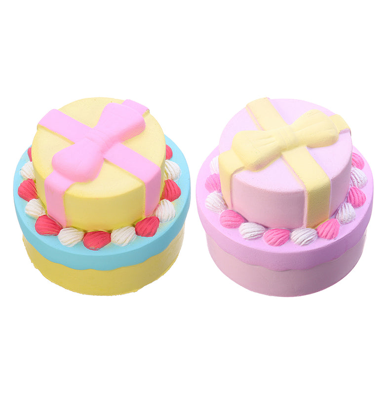 Bow-knot Double Cake Squishy 9CM Jumbo With Packaging Collection Gift