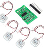 4pcs DIY 50KG Body Load Cell Weight Strain Sensor Resistance With HX711 AD Module