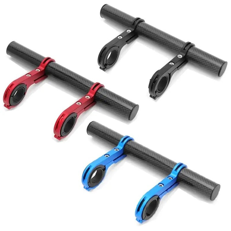 1pc Carbon Fiber Bike Handlebar Extender Bracket, Flashlight Holder Extension Bracket For Outdoor Bike Accessories