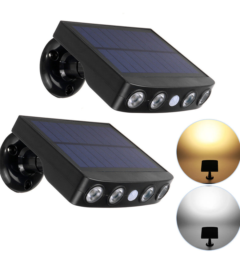 2PCS Solar PIR Motion Sensor Light Spotlight Waterproof Led Light Garden Lamp Outdoor Lighting solar wall light