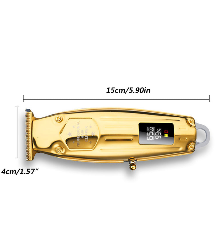 LCD Professional Hair Clippers Trimmer USB Touch Switch Hair Cutting Machine Barber W/ 4pcs Limit Combs