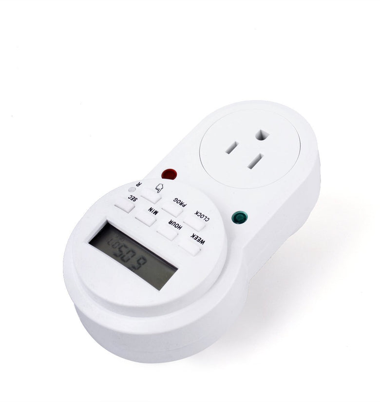 Digital Programmable Electronic Energy Saving Timer Socket US Plug