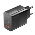 [GaN Tech] ESSAGER ES-CD29 33W 2-Port USB PD Charger USB-A+Type-C PD3.0 QC3.0 Fast Charging Wall Charger Adapter EU Plug for iPhone 13 14 14Pro 14Pro Max for Huawei Mate50 for Samsung Galaxy S23 for Oppo Reno9 for Xiaomi 13pro