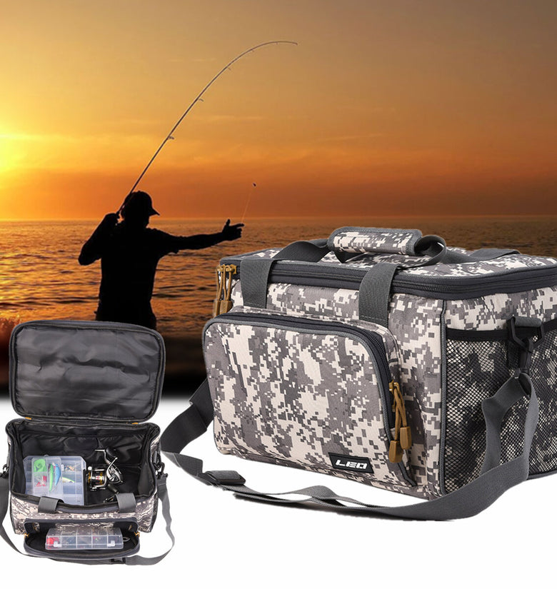 ZANLURE Canvas Fishing Bag Waterproof Fishing Lure Bait Bag