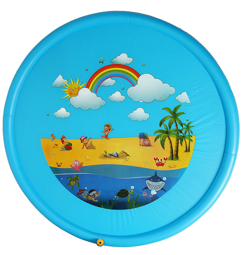170CM Garden Water Spray Pad Kids Sprinkler Splash Play Mat Summer Toys