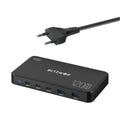 [GaN Tech] Blitzwolf BW-i100 120W 5-Port USB PD Charger 2USB-A+3USB-C PD3.0 QC3.0 AFC FCP SCP PPS PE APPLE Fast Charging Desktop Charging Station EU Plug for iPhone 15 14 13 for Samsung Galaxy Z Flip4 for MacBook Pro for Airpods for Apple Watch