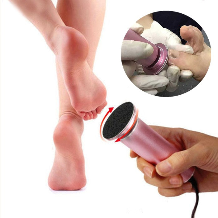 Electric Foot File Callus Remover 360 Rotary Callus Remover Tool Electric Foot File with Replacement Sandpaper Discs Pedicure Tool