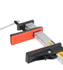 0.6-1.5m Woodworking F-Type Clamp Aluminum Alloy Pressure Plate Jigsaw Clamp Fast Adjustable Fixed Clamp Woodworking Clamp