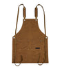 Extra large Style Apron Thick Canvas Suitable for Woodworkers Electricians Gardeners Black/Camel Durable Protective Workwear