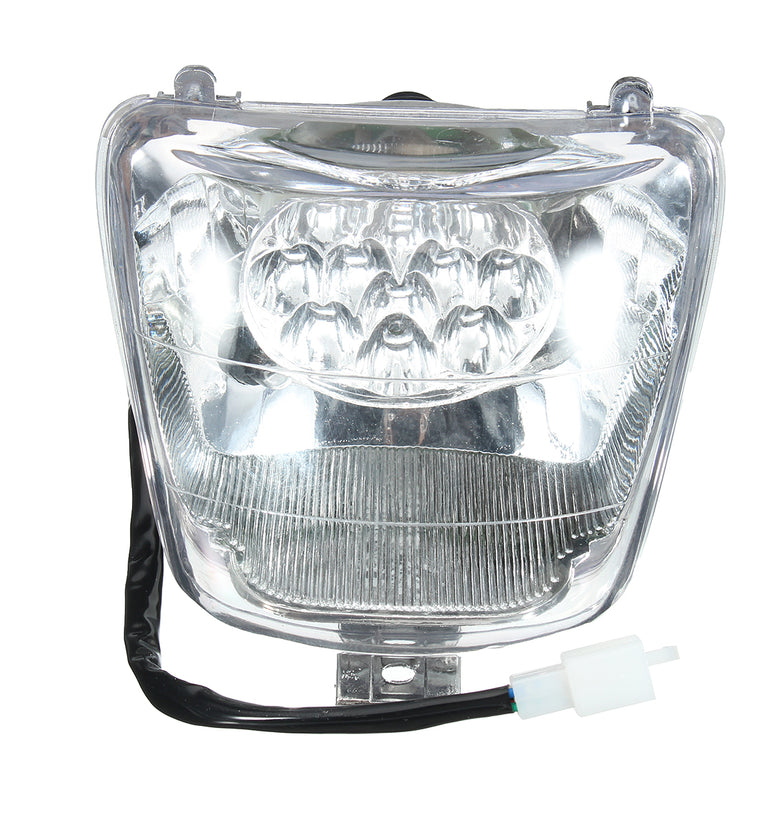 12V LED Headlight for 50-125cc ATVs, Quads, and Buggies - 35W Front Light For 50cc 70cc 90cc 110cc 125cc Mini Atv Quad Bike Buggy