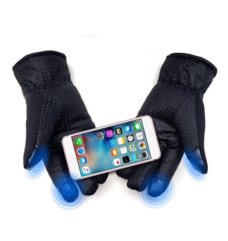 Winter Warm Unisex Touch-Screen Thermal Lined Full-finger Gloves For Smart Phones Tablets