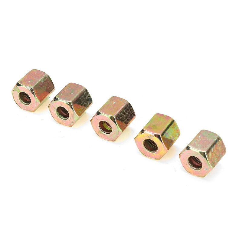 5Pcs 3/16 Copper Brake Line Pipe Fittings Female End Union Metric Nuts M10 x 1mm