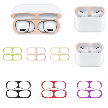 Bakeey Ultra Thin Dust-proof Earphone Storage Case Metal Protective Film Sticker Dust Guard for Apple Airpods 3rd Generation