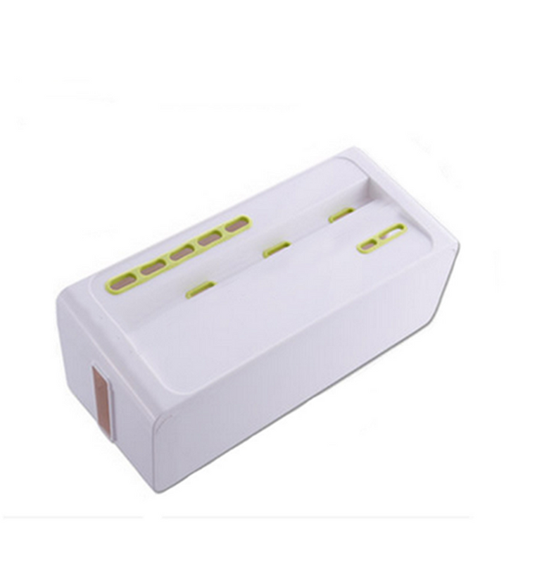 Desktop Power Socket Strip Cord Storage Boxes Organizer Safety Socket Outlet Board Container Wire Collection Cables Case