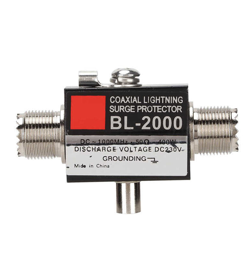 BL-2000 Coaxial Lighting Surge Protector PL259 Female to PL259 Female Coaxial Lighting Arrestor for Communication Equipment