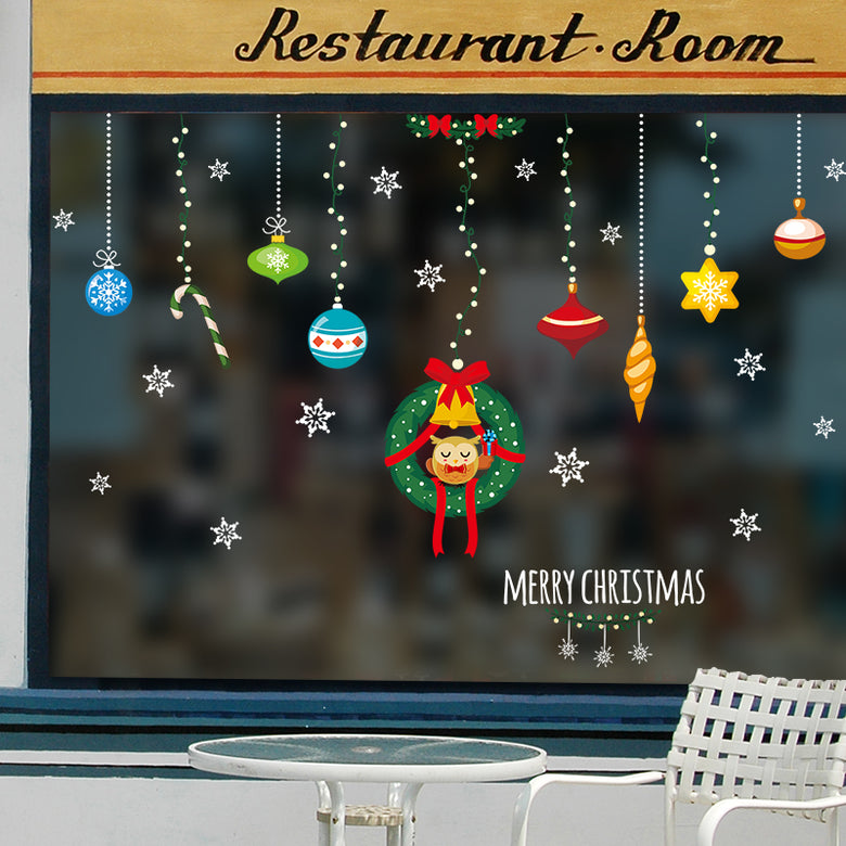 Miico XL629 Christmas Sticker Home Decoration Sticker Window and Wall Sticker Shop Decorative Stickers