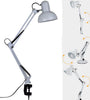 Adjustable Swing Arm Bedside Lamp Clamp On Study Reading Desk Table Light