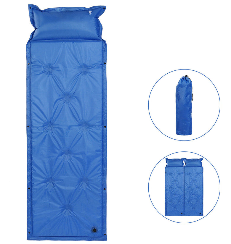 Self Inflating Mattress Sleeping Mat Air Bed Camping Camp Hiking Joinable Single Sleeping Pad For Camping Tent