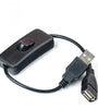 28cm USB Cable Male to Female Switch ON OFF Cable Toggle LED Lamp Power Cable Electronics Data Converting