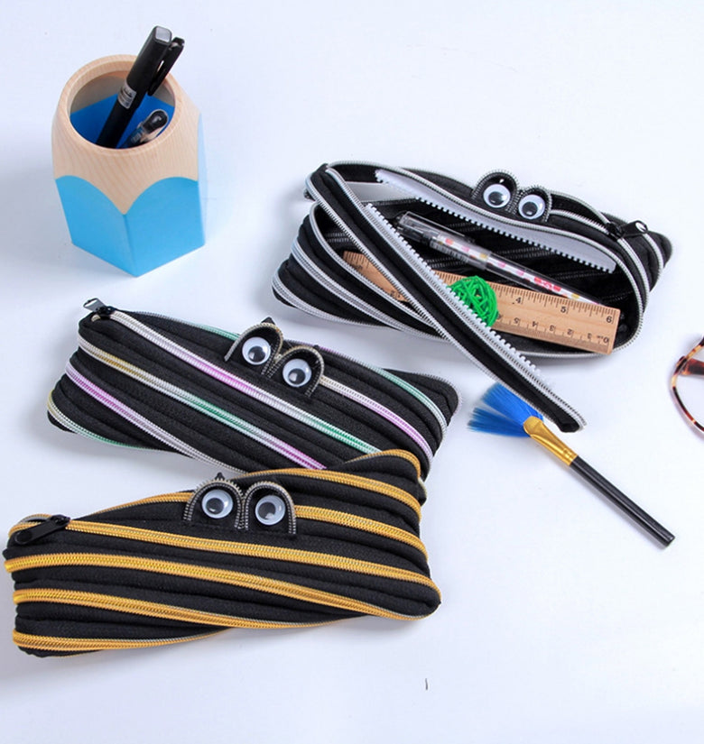 Student Pen Bag Cute Pencil Case with One Zipper Removable School Student Stationery Supplies Children Gift Pencil Bag