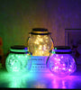 20/30 LED Solar Crack Glass Jar Fairy String Lamp Waterproof Outdoor Garden