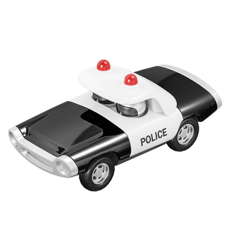 Alloy Police Pull Back Diecast Car Model Toy for Gift Collection Home Decoration