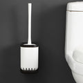 Home Toilet Brushes Holder Stand Guard Set Wall-mounted Bathroom Cleaning Tool