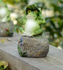 1PC Peace Hope Enjoy Frogs Fairy Garden Statues Art Figurines Outdoor Patio Ornament