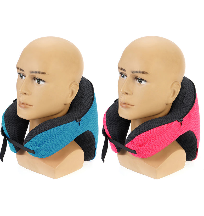 Adjustable Multi-Purpose Neck Protection U-shaped Pillow With Hat Car Office Airplane Fitness Relaxing Pillow