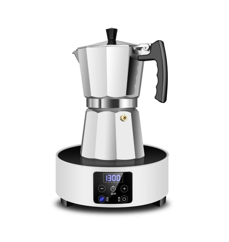 Italian Aluminum Espresso Coffee Pot - 150ml Mocha Coffee Maker Tool - Mug Octagonal