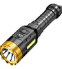 BIKIGHT 885 LED+COB 500m Long Range Strong ABS Housing Flashlight With COB Side Light Type-C USB Rechargeable Portable LED Torch Lamp Powerful Spotlight