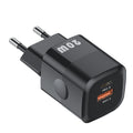 [GaN Tech]KUULAA KL-CD59 20W 2-Port USB PD Charger 20W PD3.0+QC3.0 Fast Charging Wall Charger Adapter EU Plug for iPhone13 Pro Max for Huawei P50 for iPad Pro for Xiaomi Mi11