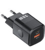 [GaN Tech]KUULAA KL-CD59 20W 2-Port USB PD Charger 20W PD3.0+QC3.0 Fast Charging Wall Charger Adapter EU Plug for iPhone13 Pro Max for Huawei P50 for iPad Pro for Xiaomi Mi11