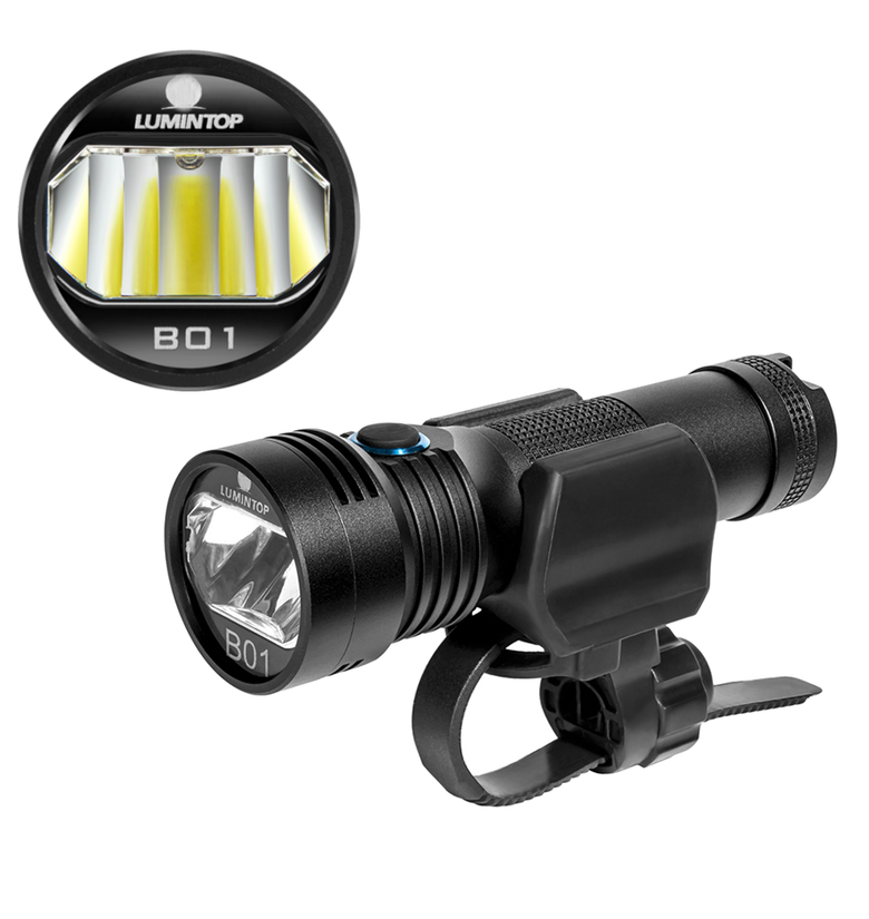 Lumintop B01 850LM 210m USB Rechargeable Bike Light Anti Glare Bicycle Headlight 21700 18650 Flashlight Outdoor Torch Light