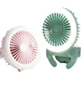 Handheld Phone Clip LED Fan Mini Folding 180 Rotation 2 Modes Fill Light 3 Speed Wind Fan Make-up Outdoors Camping Travel