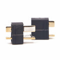 Amass AM-1015B Anti-Slip Black T Plug Connector Male & Female 1 Pair