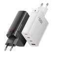 [GaN Tech] Toocki 100W 4-Port USB PD Charger 3 Type-C+ 1 USB-A Port PD3.0 QC3.0 AFC FCP BC1.2 Fast Charging Wall Charger Adapter EU Plug for iPhone 12 13 14 14Pro for Huawei Mate50 for Samsung Galaxy S23 for Xiaomi 13pro