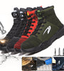 Men's Safety Work Shoes Steel Toe Cap High-top Running Sneakers Breathable Ankle Boots Climbing Walking Jogging