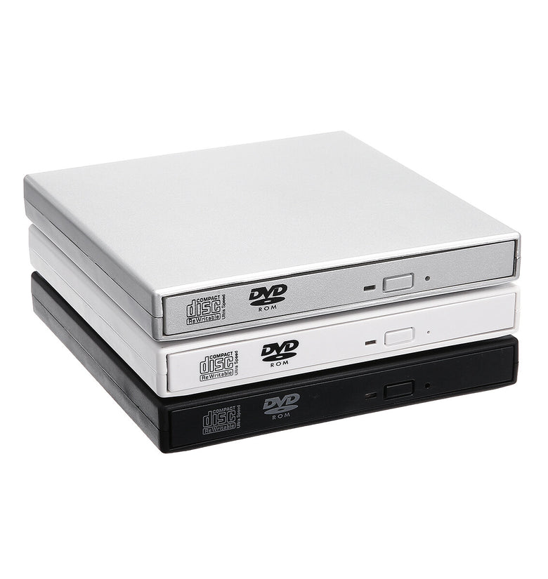 External DVD Optical Drive Combo USB 2.0 CD Burner CD/DVD-ROM CD-RW Player Slim Portable Reader Recorder For Laptop PC