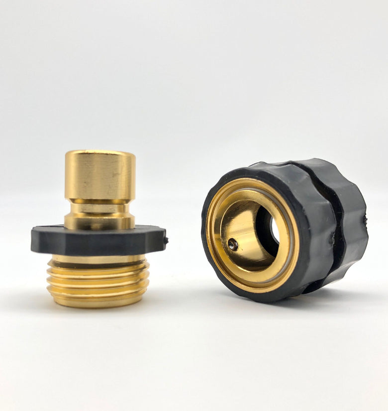 3/4 Inch Garden Hose Quick Connector Fittings Aluminum Easy Connector Fitting Male And Female Set